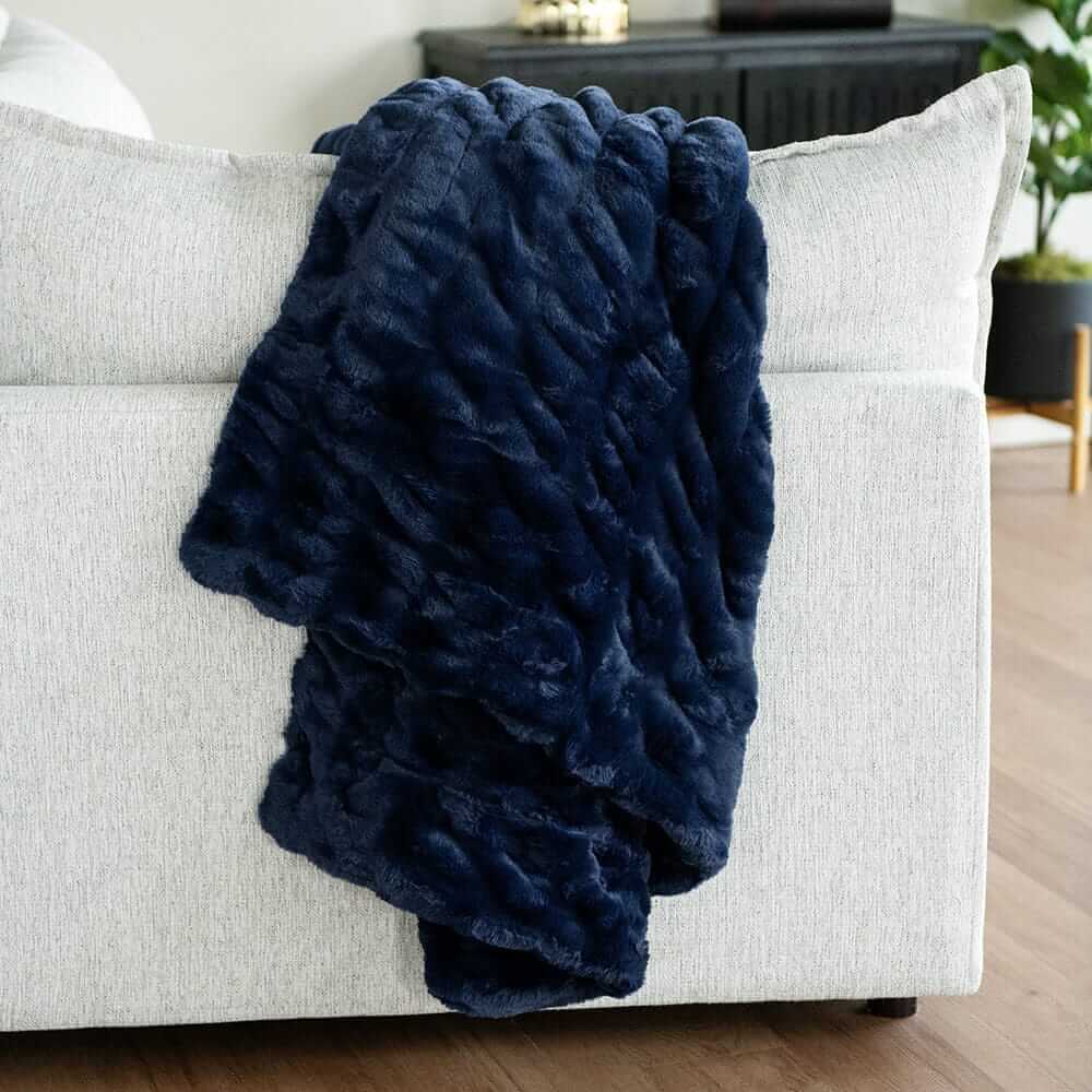 Hugs Navy Blanket - Image 4