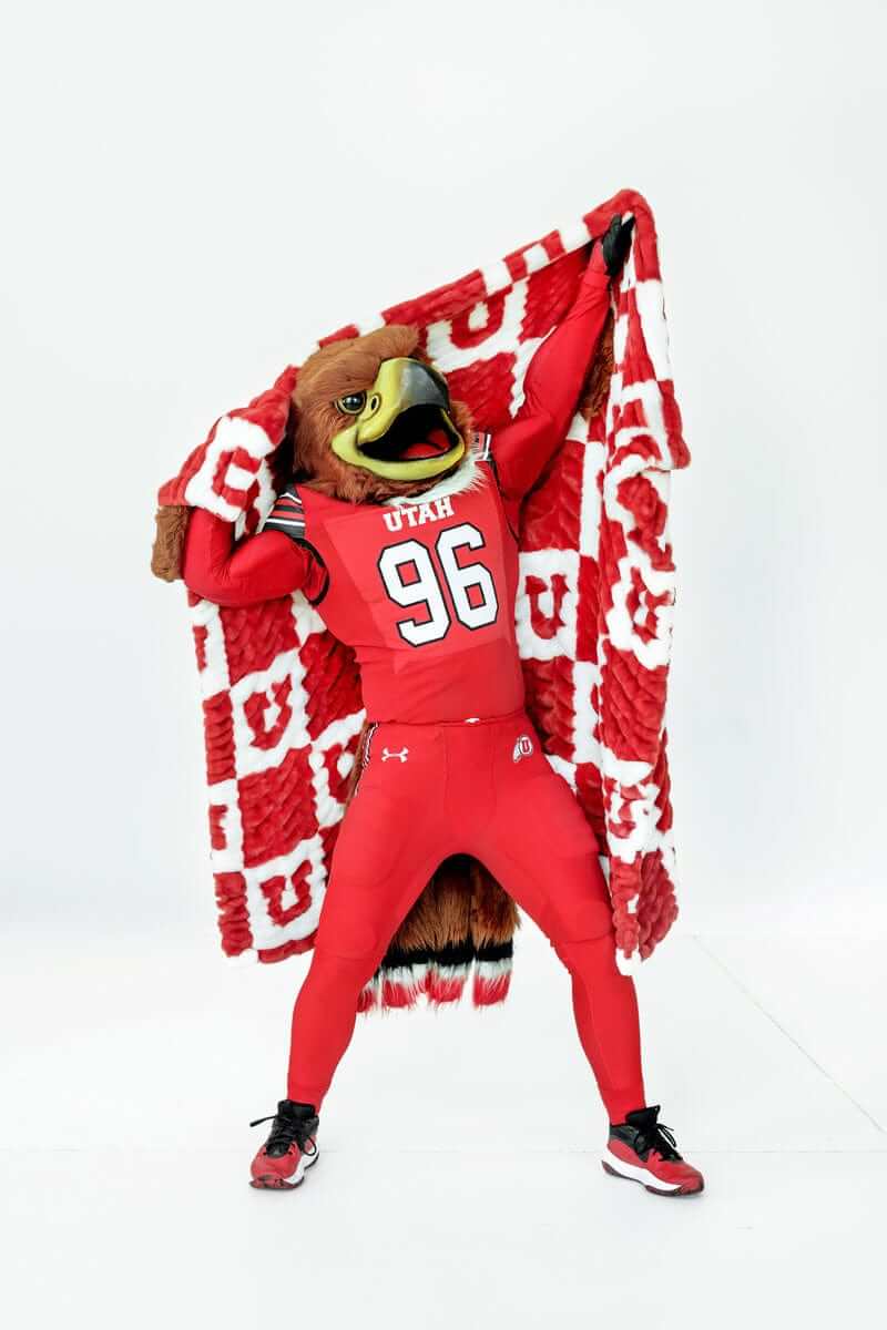 University of Utah Utes Blanket - Hugs - Image 3