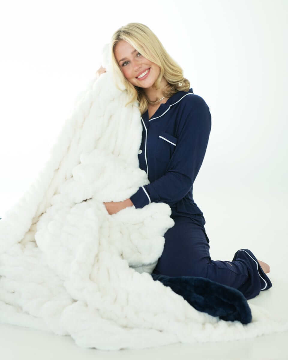 Middle of the Night Pajamas - Navy Evening Blue - Image 5