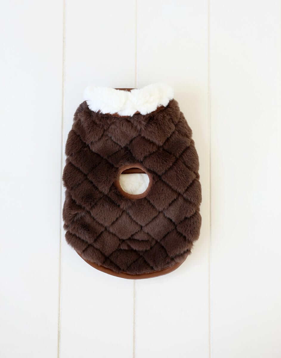 Pet Vest - Cream/Dark Brown - Image 5