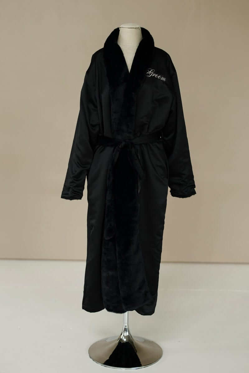 Satin Black Robe - Image 6