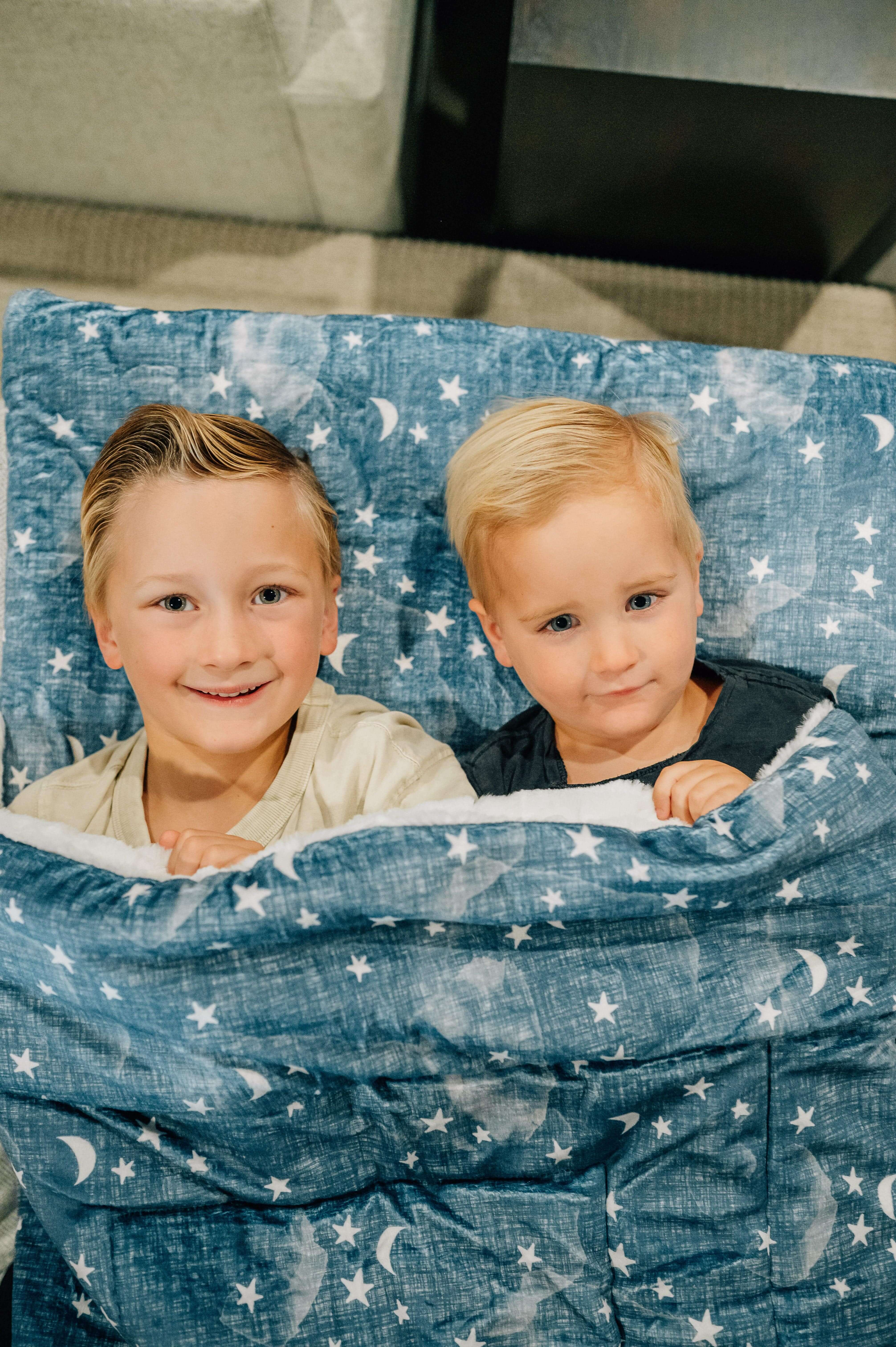 Sleeping Bag - Navy Stars and Moons - Image 6