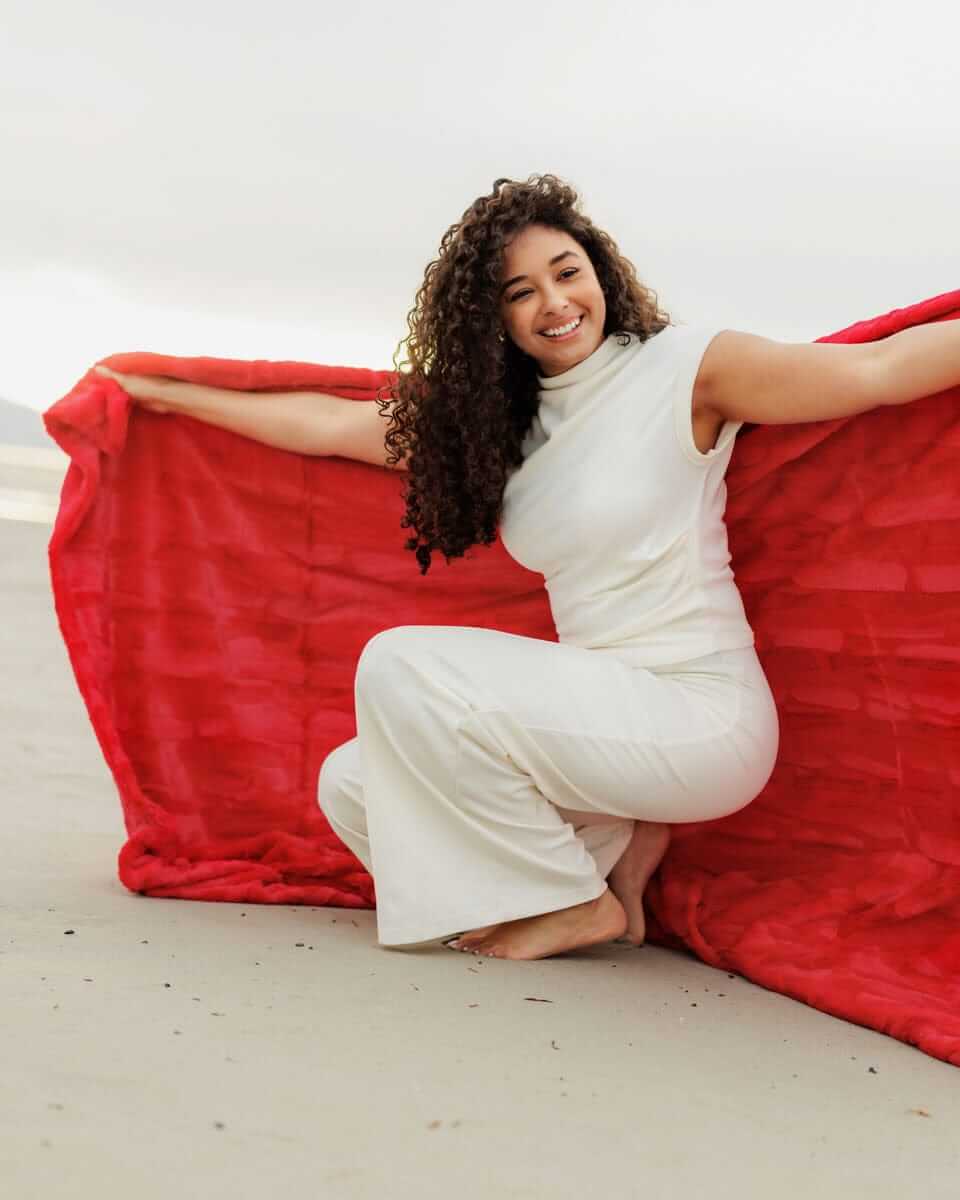 Sorbet Red Blanket - Image 4
