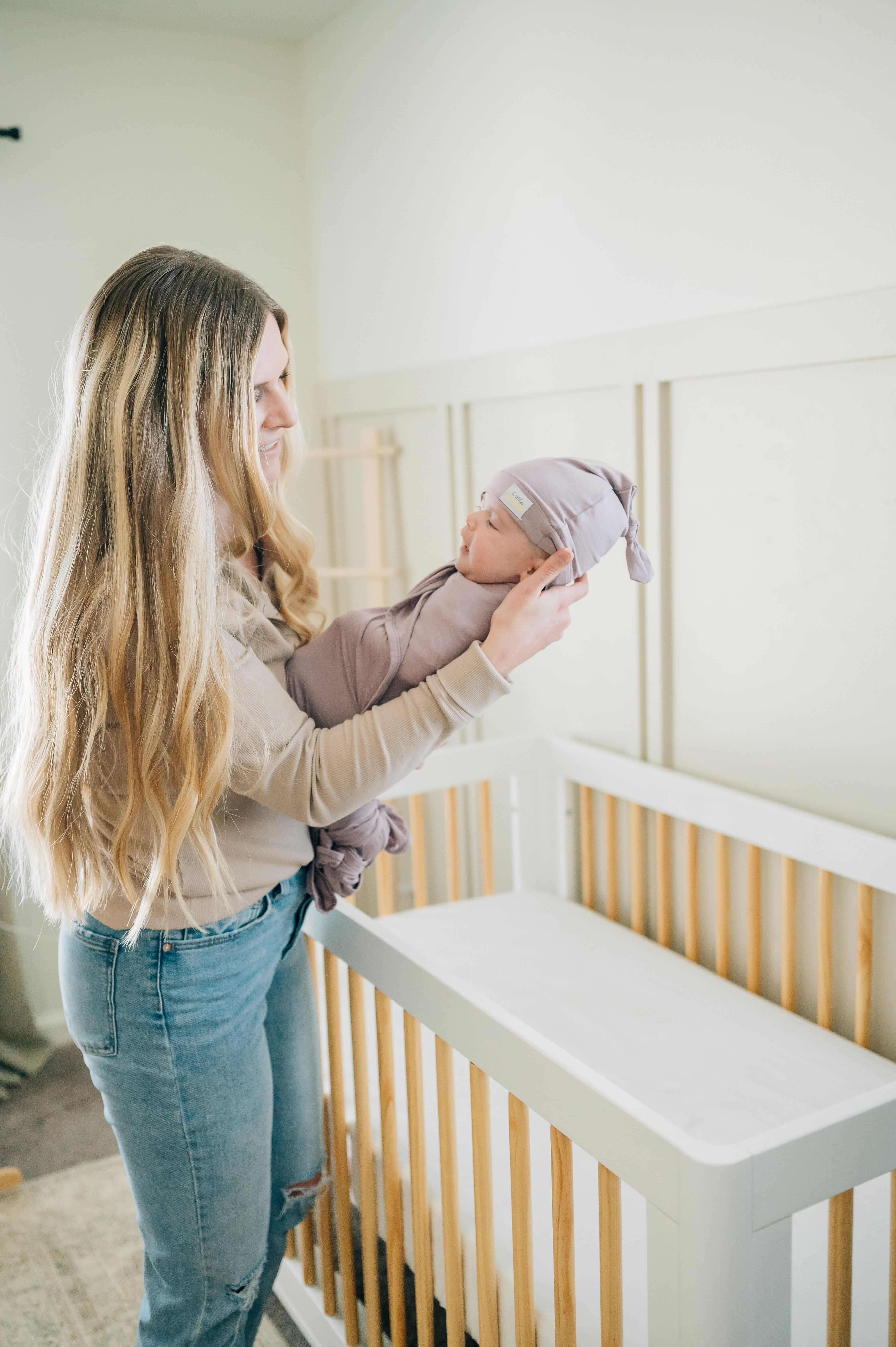 Swaddle and Hat - Blueberry Cheesecake - Image 4